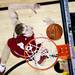 Indiana sophomore Cody Zeller watches a ball bounce of the rim on Sunday, March 10. Daniel Brenner I AnnArbor.com